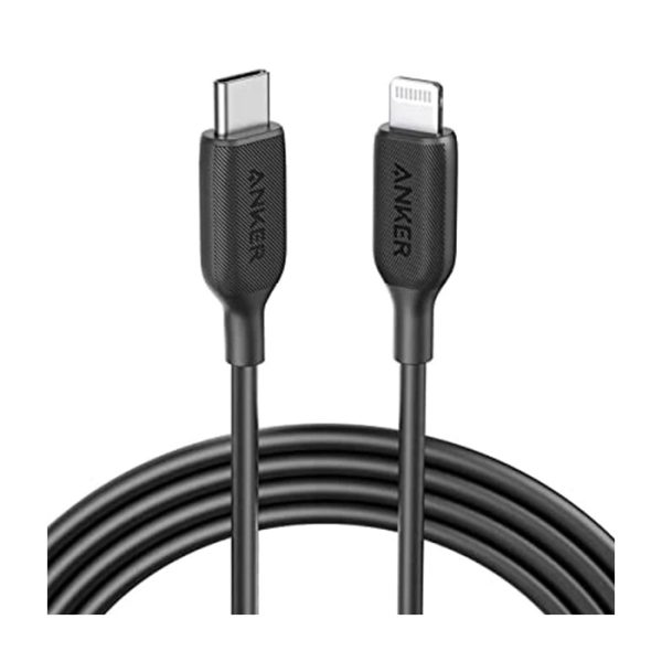Anker 6ft PowerLine III C To Lightning Cable A8833H11 Black
