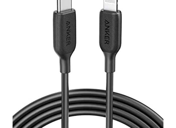 Anker 6ft PowerLine III C To Lightning Cable A8833H11 Black